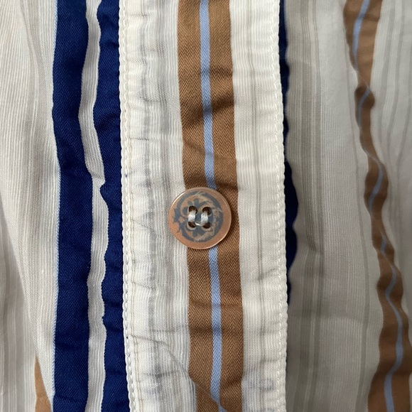 Versace stripe button down - Picture 2 of 5